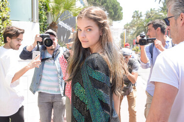 Barbara Palvin is seen on La Croisette ahead of 70th Cannes Film Festival in Cannes