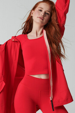 Madelaine Petsch modelling the new Fabletics x Madelaine Collection 2020