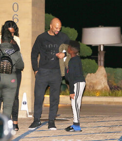 Common enjoys a night out with family at Soho