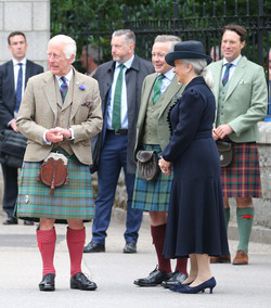 King Charles Is Greeted At The Gates Of Balmoral At The Start Of His Holiday