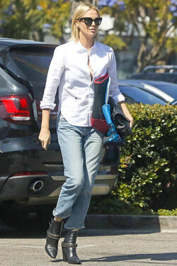 Charlize Theron Goes Grocery Shopping at Whole Foods