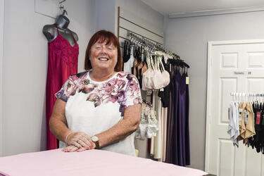 BREAST CANCER SURVIVOR WHO HAD TWO MASTECTOMIES LAUNCHES BRA SHOP