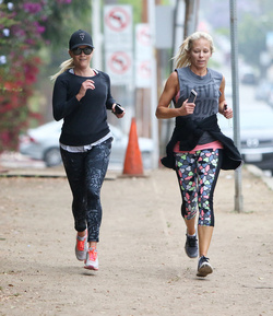 Reese Witherspoon is loving her morning workout routine