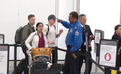 Charlie Puth Gets An Extremely Thorough Pat Down By LAX TSA Charlie Puth Gets An Extremely Thorough Pat Down By LAX TSA