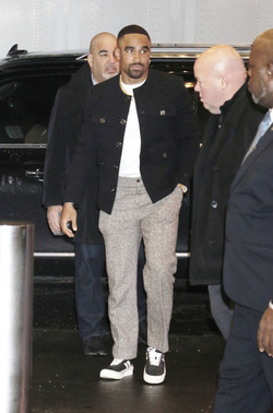 Jalen Hurts seen at CBS Mornings