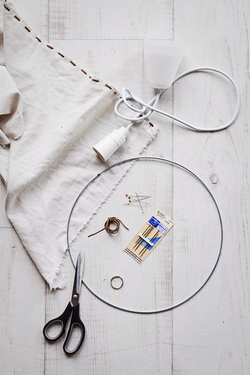 Handy Woman linen light shades