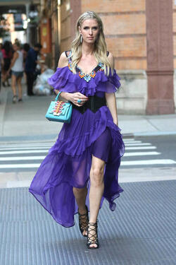 Nicky Hilton Rothschild on her way to the 50th Anniversary of Animal Haven