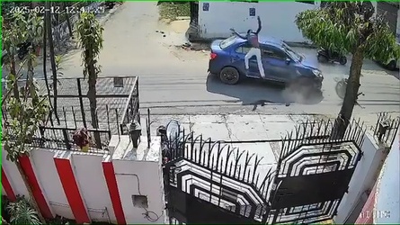 VIDEO Lucky to be alive scooter rider miraculously survives after being hit by car and catapulted through air VIDEO Lucky to be alive scooter rider miraculously survives after being hit by car and catapulted through air