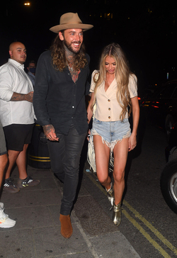 Chloe Sims seen out in Mayfair for the first time since lockdown. She is seen Leaving Amazonica Mayfair Slightly worse for wear but in High Spirits as she enjoys a night with BFF Pete Wicks