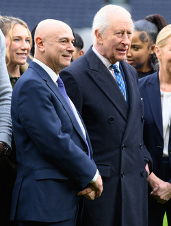 HM King Charles III Visits Tottenham Hotspur