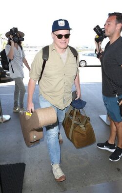Kirsten Dunst Lovely In Lace And Denim Leaving L.A. With Fiance Jesse Plemons