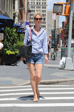 Nicky Hilton Rothschild in Denim Shorts Chats on the Phone Nicky Hilton Rothschild in Denim Shorts Chats on the Phone