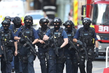 The scene following the London Bridge Terror attack