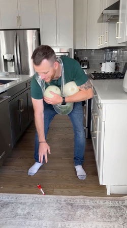 Man Gets A Taste Of Pregnancy In The Form Of A Watermelon Man Gets A Taste Of Pregnancy In The Form Of A Watermelon