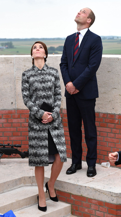 Kate William and Harry at The Commonwealth War Graves Commission Thiepval Memorial Kate William and Harry at The Commonwealth War Graves Commission Thiepval Memorial