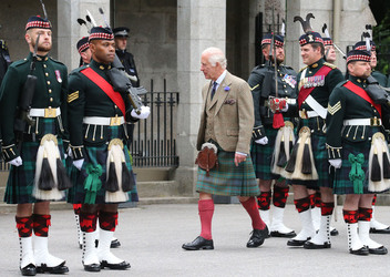 King Charles Is Greeted At The Gates Of Balmoral At The Start Of His Holiday