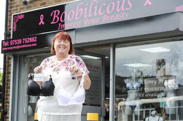 BREAST CANCER SURVIVOR WHO HAD TWO MASTECTOMIES LAUNCHES BRA SHOP
