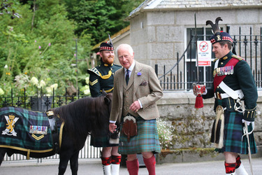 King Charles Is Greeted At The Gates Of Balmoral At The Start Of His Holiday