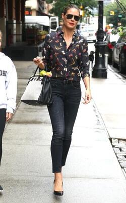 Heidi Klum and Daughter Leni Samuel out and About