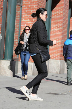 Julianna Margulies on her way to gym