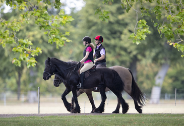 Prince Edward Rides Out With Lady Louise Windsor