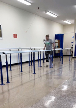 WALKING FOR THE FIRST TIME SINCE BECOMING A DOUBLE AMPUTEE