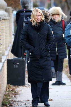 EXCLUSIVE Claire Danes and Mandy Patinkin Filming Homeland in NYC