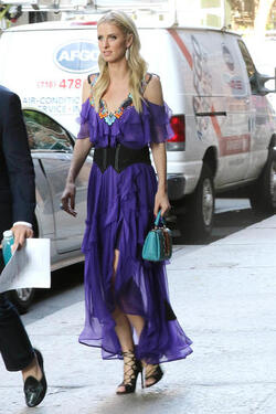 Nicky Hilton Rothschild on her way to the 50th Anniversary of Animal Haven