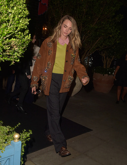 Cara Delevingne Seen leaving Broadwick Hotel Soho with mystery woman
