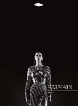 KIM KARDASHIAN FOR BALMAIN FALL WINTER CAMPAIGN KIM KARDASHIAN FOR BALMAIN FALL WINTER CAMPAIGN