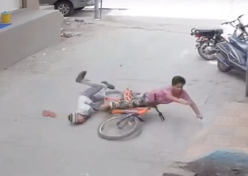 VIDEO Horrifying moment two students get electrocuted and one dies on way to school