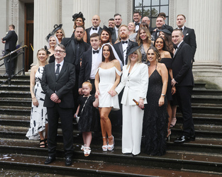 Vicky Pattison and Erica Ramadan Wedding at Marylebone Town Hall