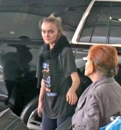 Lily Rose Depp Looking Exhausted With No Makeup At LAX