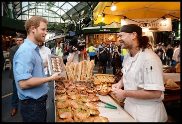 Prince Harry visits Borough Market