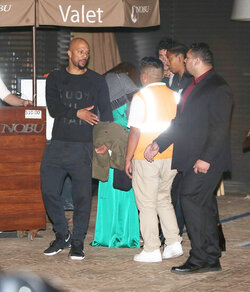 Common enjoys a night out with family at Soho