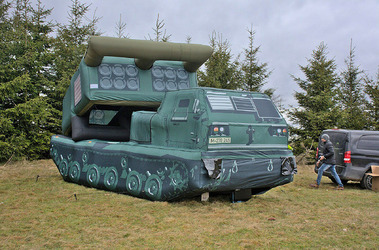 Russians Fooled After MLRS Revealed By Ukraine To Be Inflatable Dummy