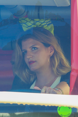 Marlene Schiappa during a visit of the Fire and Security Department in Ajaccio