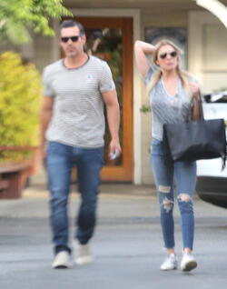 LeAnn Rimes and Eddie Cibrian casaual in Beverly Hills