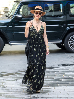 Non Exclusive Myleene Klass Seen Arriving At Global Radio Non Exclusive Myleene Klass Seen Arriving At Global Radio