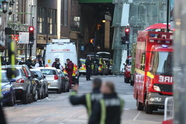 The scene following the London Bridge Terror attack