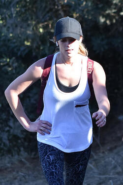 Ashley Greene Shares Some PDA With Fiance Paul Khoury On The Trail