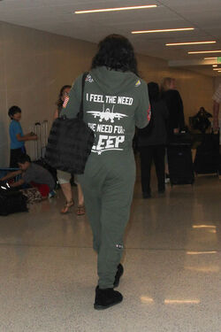 Serena Williams At LAX