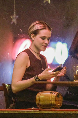 EXCLUSIVE Evan Rachel Wood Films a Country Scene in a Montreal Bar