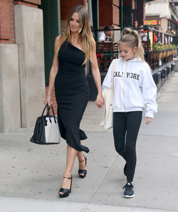Heidi Klum and Leni Klum out in Manhattan
