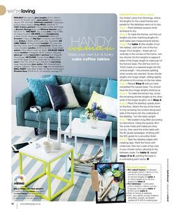 Handy woman cube coffee tables