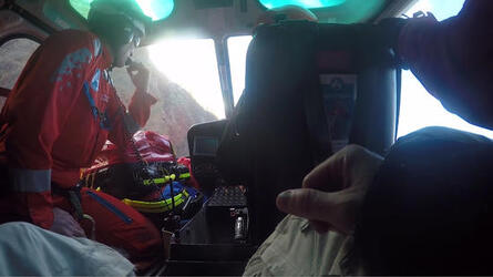 SKIER CHEATS DEATH AFTER MIRACULOUSLY SURVIVING 60FT FALL INTO CREVASSE SKIER CHEATS DEATH AFTER MIRACULOUSLY SURVIVING 60FT FALL INTO CREVASSE