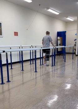 WALKING FOR THE FIRST TIME SINCE BECOMING A DOUBLE AMPUTEE