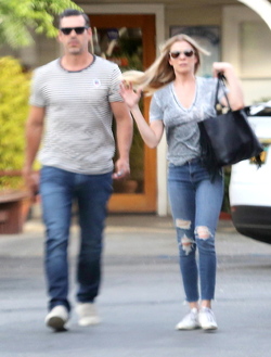 LeAnn Rimes and Eddie Cibrian casaual in Beverly Hills