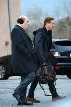 EXCLUSIVE Damien Lewis on the Set of Billions in Upstate New York