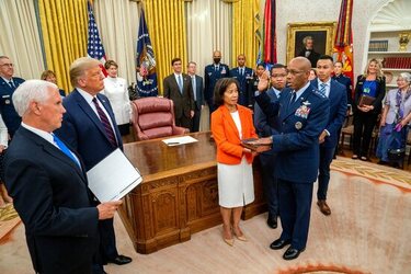 General Charles Q. Brown Sworn in as the Chief of Staff of the Air Force